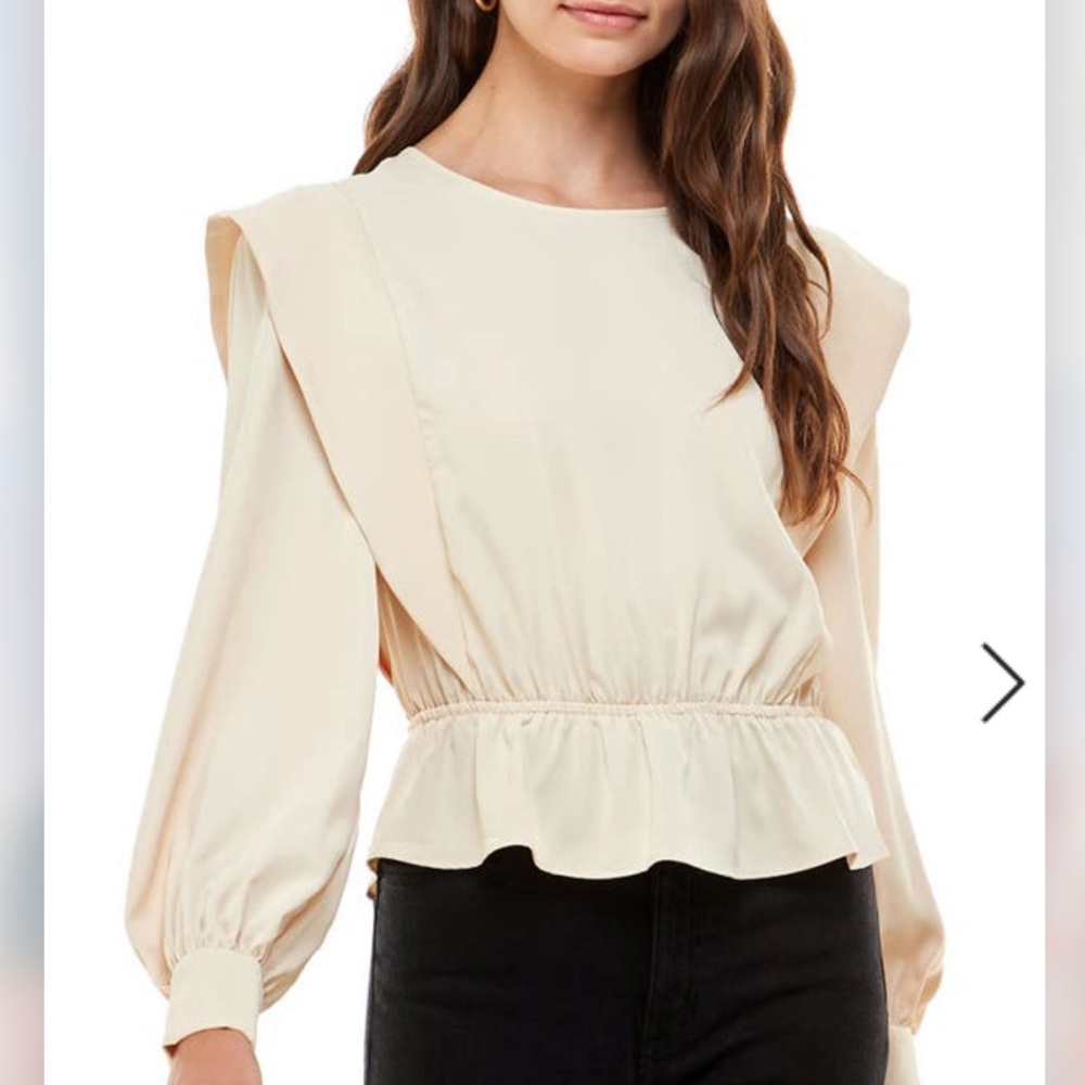 WAYF Peplum Top size S